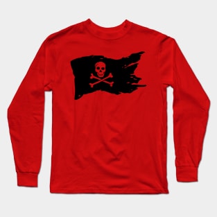 Halloween Pirate Flag Long Sleeve T-Shirt